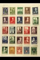 1945-1993 MINT & USED COLLECTION On Leaves, Inc 1945 Unissued 3pf Diagonal Opt & 2rm Diagonal Opt Within... - Andere & Zonder Classificatie