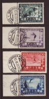 1933 Skiing Championships Complete Set, Mi 551/554, Fine Used With "FIS-Wettkampfe Innsbruck" Cancels, The 30s... - Other & Unclassified