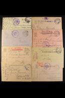 1914-1918 FIELD POST POSTCARDS. An Interesting Collection Of Stampless Postcards Bearing "Feldpost" Cds Cancels... - Andere & Zonder Classificatie