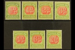 POSTAGE DUES 1938 Carmine And Green Set Complete, SG D112/118, Very Fine And Fresh Mint. (7 Stamps) For More... - Autres & Non Classés