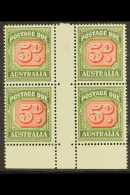 POSTAGE DUES 1958 5d Carmine An Deep Green, SG D136, Superb NHM Interpannau Block Of 4 Without Imprint. For More... - Andere & Zonder Classificatie