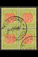 POSTAGE DUES 1938 6d Carmine And Green, SG D117, Fine Used Block Of 4. For More Images, Please Visit... - Sonstige & Ohne Zuordnung