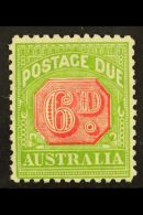 POSTAGE DUE 1931-36 6d Carmine And Yellow-green, Perf 11, SG D110, Very Fine Unused Without Gum, Lovely Fresh... - Andere & Zonder Classificatie