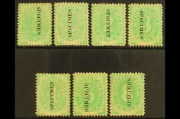 POSTAGE DUE 1902 Complete Set With "SPECIMEN" Overprints, SG D1s/D7s, Mint With Light Gum Toning, A Scarce Set. (7... - Sonstige & Ohne Zuordnung