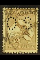 OFFICIALS 1915  2s Brown, Punctured "OS", SG O36, Good Used. For More Images, Please Visit... - Autres & Non Classés