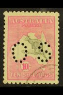 OFFICIAL 1915-28 10s Grey And Pink Punctured "OS", SG O51, Very Fine Used. For More Images, Please Visit... - Other & Unclassified