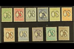 OFFICIAL 1913 Kangaroos Set Complete To 2s Punctured "OS", SG O1/O11, Fine Mint, Odd Minor Perf Fault But A Fresh... - Autres & Non Classés