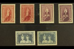 1937-49 "Robes" Both Papers 5s, 10s And £1, SG 176/78a, Never Hinged Mint. (6 Stamps) For More Images,... - Other & Unclassified