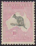 1929-30 10s Grey & Pink 'Roo, Wmk Mult Crown Over A, SG 111, Centred To Top, Otherwise Fine Mint. For More... - Other & Unclassified