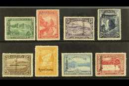 TASMANIA 1899 Pictorial Set Ovptd "Specimen", SG 229s/236s, Very Fine Mint, Large Part Og. (8 Stamps) For More... - Other & Unclassified