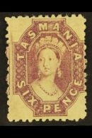 TASMANIA 1863-71 6d Reddish Mauve, Perf 12, SG 76, Fine Mint. For More Images, Please Visit... - Altri & Non Classificati