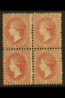 SOUTH AUSTRALIA 1876-00 9d Rose-lilac (large Holes), SG 124, Very Fine Mint BLOCK OF FOUR. For More Images, Please... - Autres & Non Classés