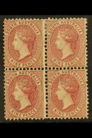 SOUTH AUSTRALIA 1876-00 9d Rose-lilac (large Holes), SG 124, Very Fine Mint BLOCK OF FOUR. For More Images, Please... - Other & Unclassified