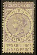 SOUTH AUSTRALIA 1886-96 2s6d Mauve, Shows Interesting Printing Flaw At Back Of Head, SG 195, Very Fine Mint. For... - Sonstige & Ohne Zuordnung