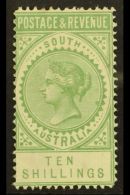 SOUTH AUSTRALIA 1886-96 10s Green Perf 11½-12½, SG 197a, Fine Mint. For More Images, Please Visit... - Andere & Zonder Classificatie