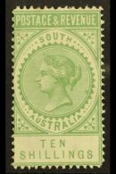 SOUTH AUSTRALIA 1886-96 10s Green Perf 11½-12½, SG 197a, Fine Mint. For More Images, Please Visit... - Otros & Sin Clasificación