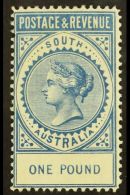 SOUTH AUSTRALIA 1886-96 £1 Blue Perf 11½-12½, SG 199a, Very Fine Mint. For More Images, Please... - Autres & Non Classés