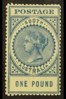 SOUTH AUSTRALIA 1904-11 £1 Blue Perf 12½ (small Holes), SG 292a, Very Fine Mint. For More Images,... - Other & Unclassified