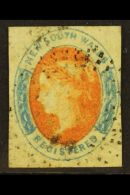 NEW SOUTH WALES 1856-59 "Registered" (6d) Orange And Prussian Blue On Soft Medium Yellowish Paper, SG 104, 4... - Autres & Non Classés