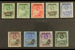 1922 Overprints On St Helena Complete Set, SG 1/9, Very Fine Mint, The 3s Never Hinged. (9 Stamps) For More... - Ascension (Ile De L')