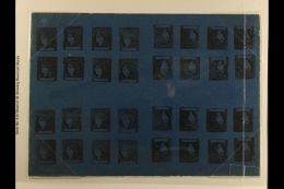 CORRIENTES 1860-71 (3c) Deep Blue, SG P59, Magnificent Complete Sheet With Four Tete Beche Plates Of Eight, Fresh... - Andere & Zonder Classificatie