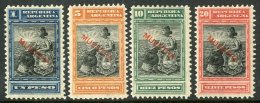 1899 "Liberty" High Values Set, 1p To 20p (Sc 139/42, SG 238/41) Overprinted "MUESTRA" Fine Mint. (4 Stamps) For... - Andere & Zonder Classificatie