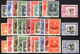 RED CROSS Spain 1926 Complete Set To 1p, Plus 20c Express, Tangier 1926 Opts Complete Set To 1p, Plus 20c Express,... - Non Classés