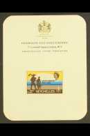 HUMAN RIGHTS YEAR SEYCHELLES 1968 2r.25 Human Rights, IMPERFORATE ON HARRISON PRESENTATION CARD, As SG 252, Very... - Unclassified
