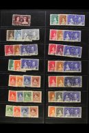 BRITISH COMMONWEALTH OMNIBUS ISSUES 1937 CORONATION Complete Fine Used Collection, All Different, Fresh. (202... - Autres & Non Classés