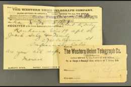 1906 SAN FRANCISCO EARTHQUAKE (24 Apr) Printed 'The Western Union Telegraph Co." Envelope With "Oakland Cal. Apr... - Autres & Non Classés