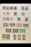 WORLD COLLECTION 19th Century To 1970's Mint And Used Mostly All Different Stamps On Leaves, Inc Austria, Belgium,... - Autres & Non Classés