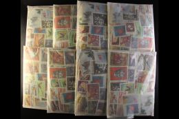 STAMP PACKETS 1960-1980s Pictorial, Commemorative & Topical Issues, Sorted Into Packets Of 1000 Stamps. Each... - Autres & Non Classés