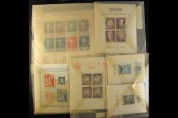 WORLD MINIATURE SHEETS HOARD An Old Box File Containing 1930's To 1950's Chiefly Never Hinged Mint Bulk Assembly,... - Andere & Zonder Classificatie