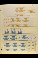 UNIVERSAL POSTAL UNION CROATIA 1949 EXILE ISSUES - Massive Accumulation Of IMPERF PROOFS Mostly In Blocks Of 4... - Andere & Zonder Classificatie