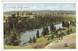 Spokane Washington, Fort Wright, Military Location, C1910s Vintage Postcard - Spokane