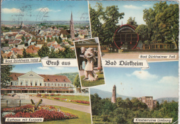 47114- BAD DURKHEIM- SPA TOWN, PANORAMA, THE BARREL, BATHS, LIMBURG CASTLE RUINS, STATUES - Bad Duerkheim