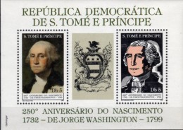 SÃO TOMÉ E PRINCIPE 1982  250 YEARS OF GEORGE WASHINGTON BIRTH 1732 - 1799 - George Washington