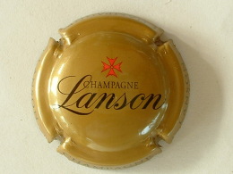 CAPSULE DE CHAMPAGNE  - LANSON - FOND OR FONCE - Lanson
