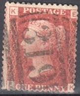 Great Britain 1858-79 - Queen Victoria, 1d Red - Mi.16 Plate 140 - Used - Oblitérés