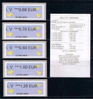 5 ATMs, NABUCCO IER, Bogue Au TARIF 2016, LV Sur Toutes Les Valeurs, PAPIER Avions, COINS Pts ARRONDIS, N° 33 DU MICHEL, - 2000 Type « Avions En Papier »