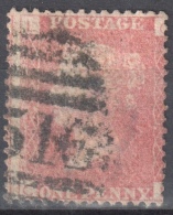 Great Britain 1858-79 - Queen Victoria, 1d Red - Mi.16 Plate 165 - Used - Used Stamps