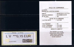 ATM, NABANCO, LV0.15, Bogue Du TARIF2016, LV Sur Toutes Les Valeurs, PAPIER Avions, COINS Gds ARRONDIS, N° 55 DU MICHEL, - 2000 « Avions En Papier »