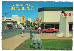 AUSTRALIA - DARWIN TOP END, N.T. - SMITH STREET / OLD CARS / THEMATIC STAMP-OLYMPIC GAMES - Darwin