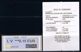 ATM, NABANCO, LV0.15, Bogue Du TARIF2016, LV Sur Toutes Les Valeurs, PAPIER Avions, COINS Pts ARRONDIS, N°33 DU MICHEL, - 2000 « Avions En Papier »