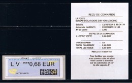 ATM, NABANCO, LV0.68,bogue Du TARIF 2016, LV Sur Toutes Les Valeurs, PAPIER Avions, COINS Pts ARRONDIS, N° 33 DU MICHEL, - 2000 « Avions En Papier »