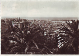 Vecchia Cartolina Genova - Panorama Dal Castello Bruzzo - Viaggiata 1938 / - Genova (Genoa)