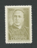 B38-67 CANADA Societe St-Jean-Baptiste SSJB 53b MNH Langevin - Viñetas Locales Y Privadas