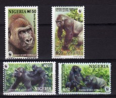 Nigeria 2008 WWF Gorilla Di Cross River Gorille Gorila 4 Stamp Mint - Unused Stamps