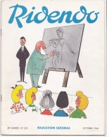 RIDENDO  N° 323 . Revue Medicale Humoristique Illustrée. EDUCATION SEXUELLE - Geneeskunde & Gezondheid