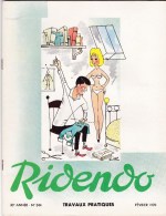 RIDENDO  N° 344 . Revue Humoristique Médicale Illustrée.- TRAVAUX PRATIQUES - Medizin & Gesundheit